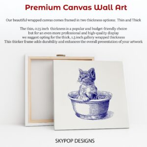 Kitten in Bowl Art