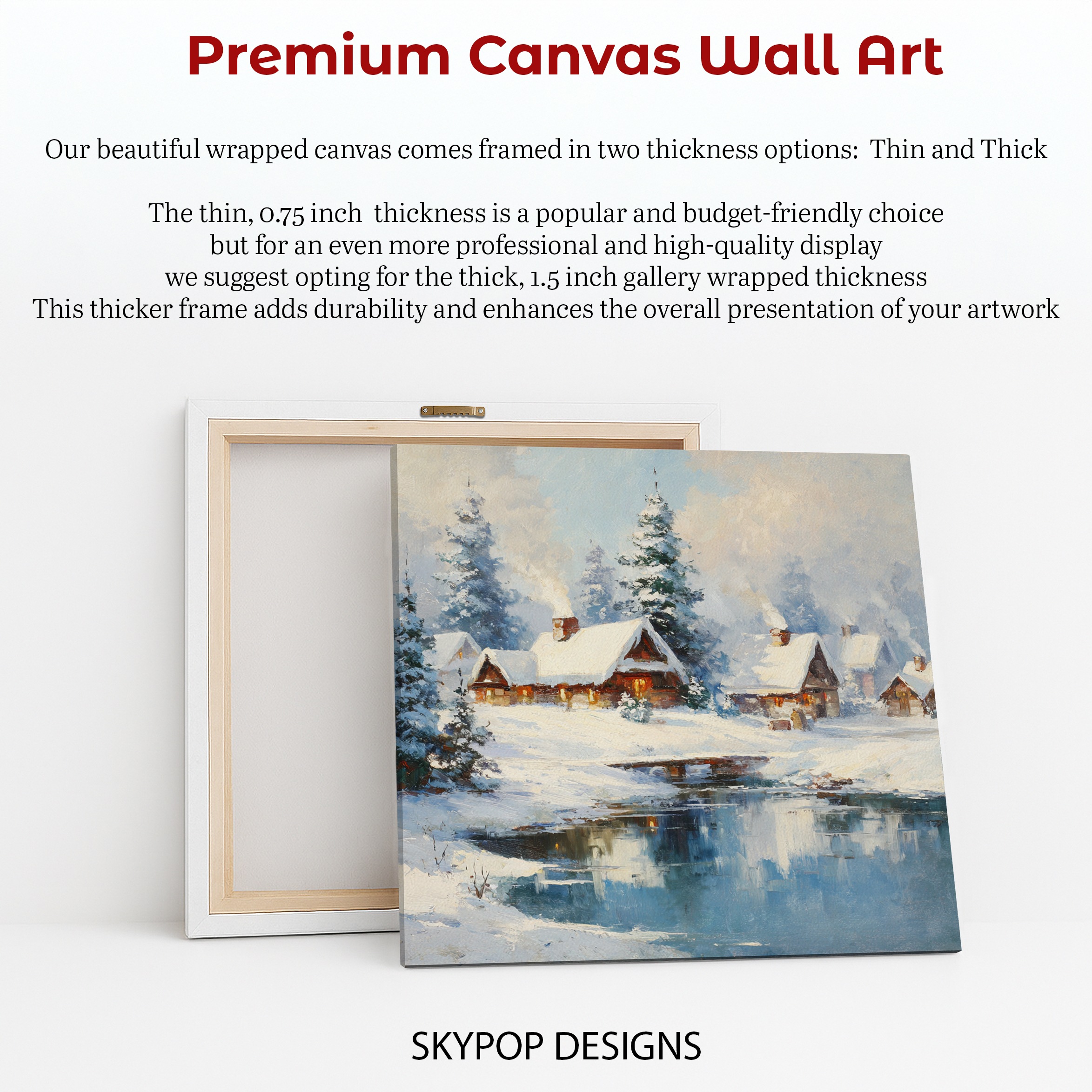 6.jpg Winter Village Reflection Art