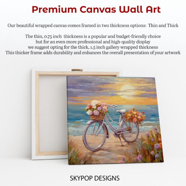 Beach Bicycle Bliss Art