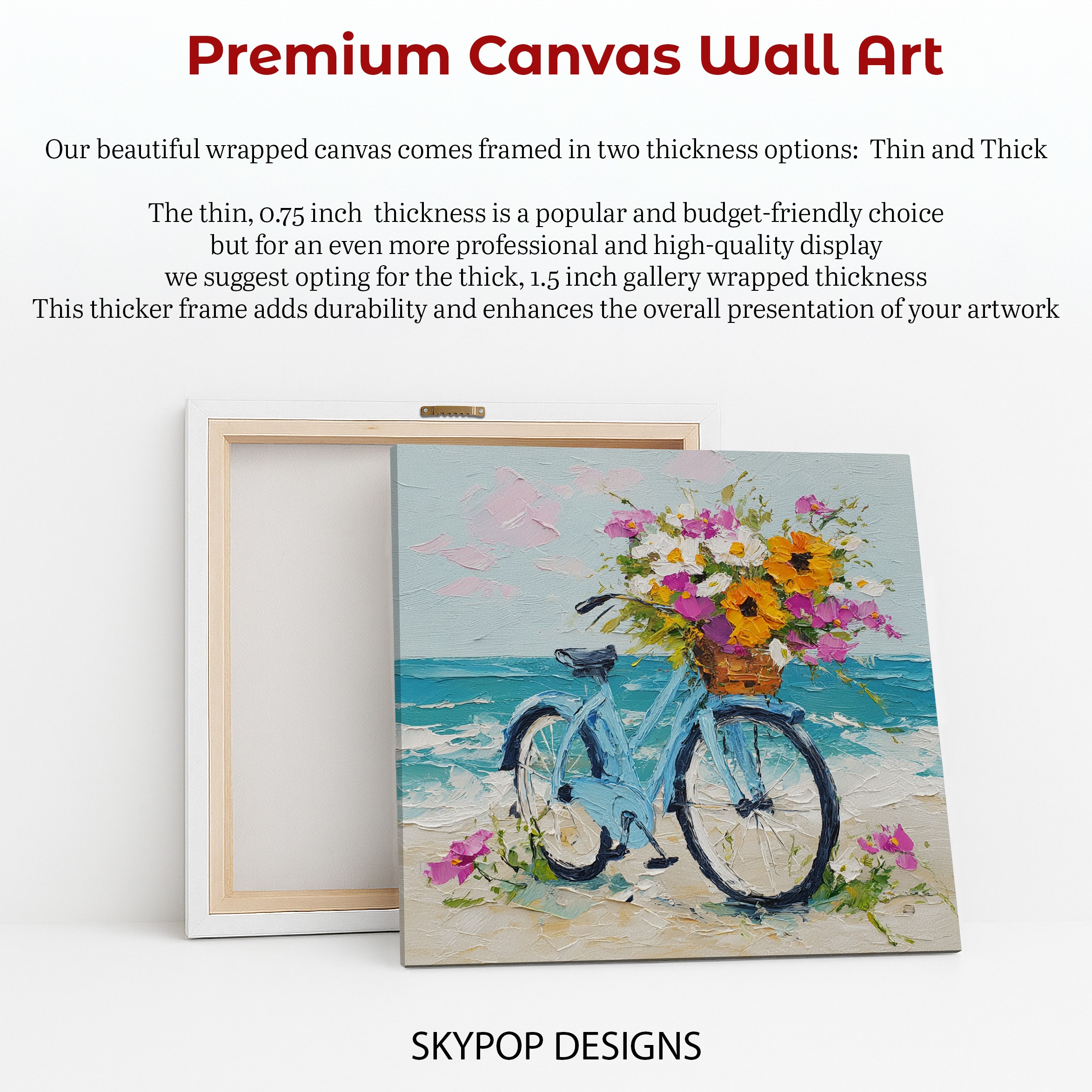 6.jpg Seaside Bicycle Bouquet Art
