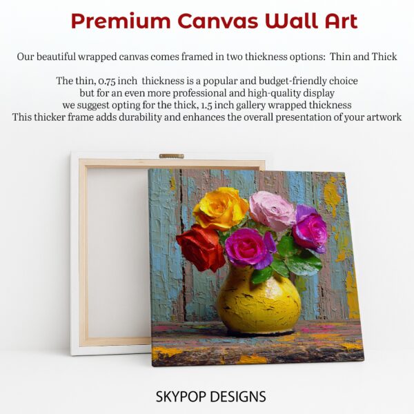 Vibrant Roses Bouquet Art