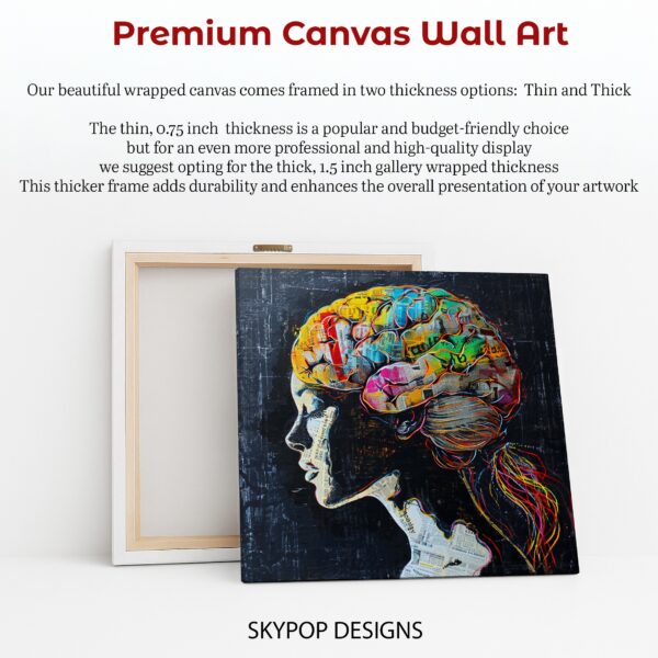 Colorful Brain Anatomy Art