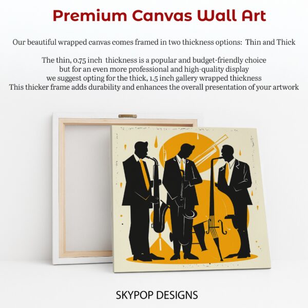Jazz Trio Silhouette Art