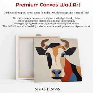 Geometric Cow Art
