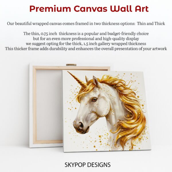 Golden Unicorn Art