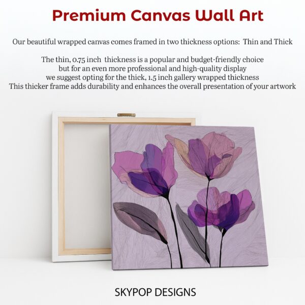Purple Tulip Art