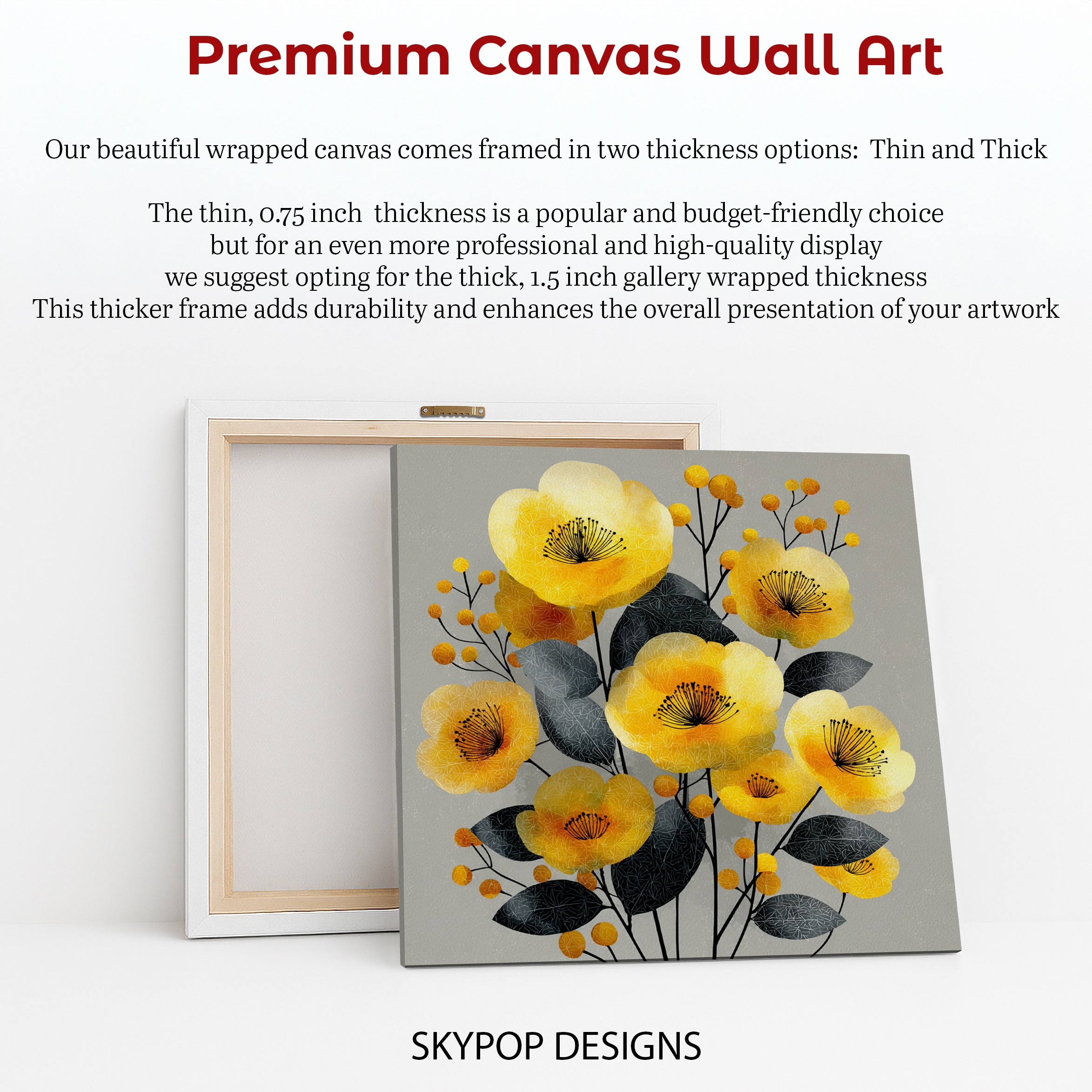6.jpg Yellow Poppy Bouquet Art