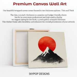 Mount Fuji Sunset Art