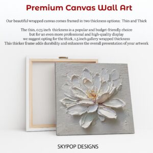 White Lotus Flower Art