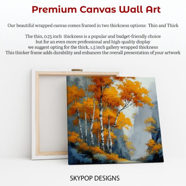 Autumn Birch Forest Art