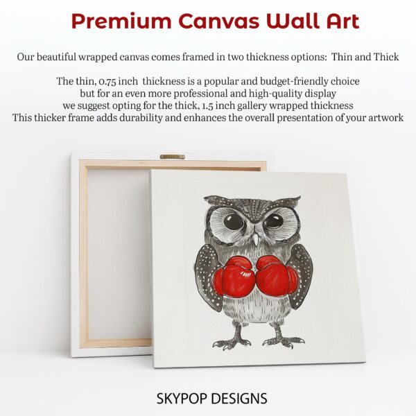 Owl Boxing Art