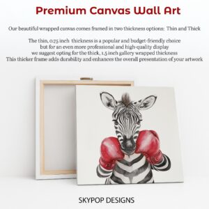 Zebra Boxing Art