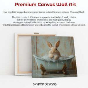 Bunny Bath Time Art
