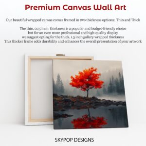 Autumn Reflection Tree Art