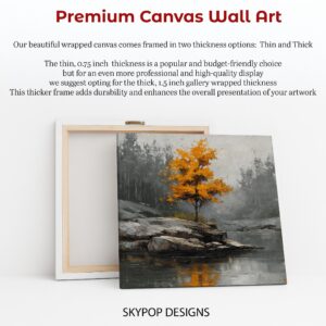 Autumn Tree Reflection Art