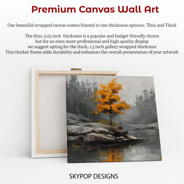 Autumn Tree Reflection Art