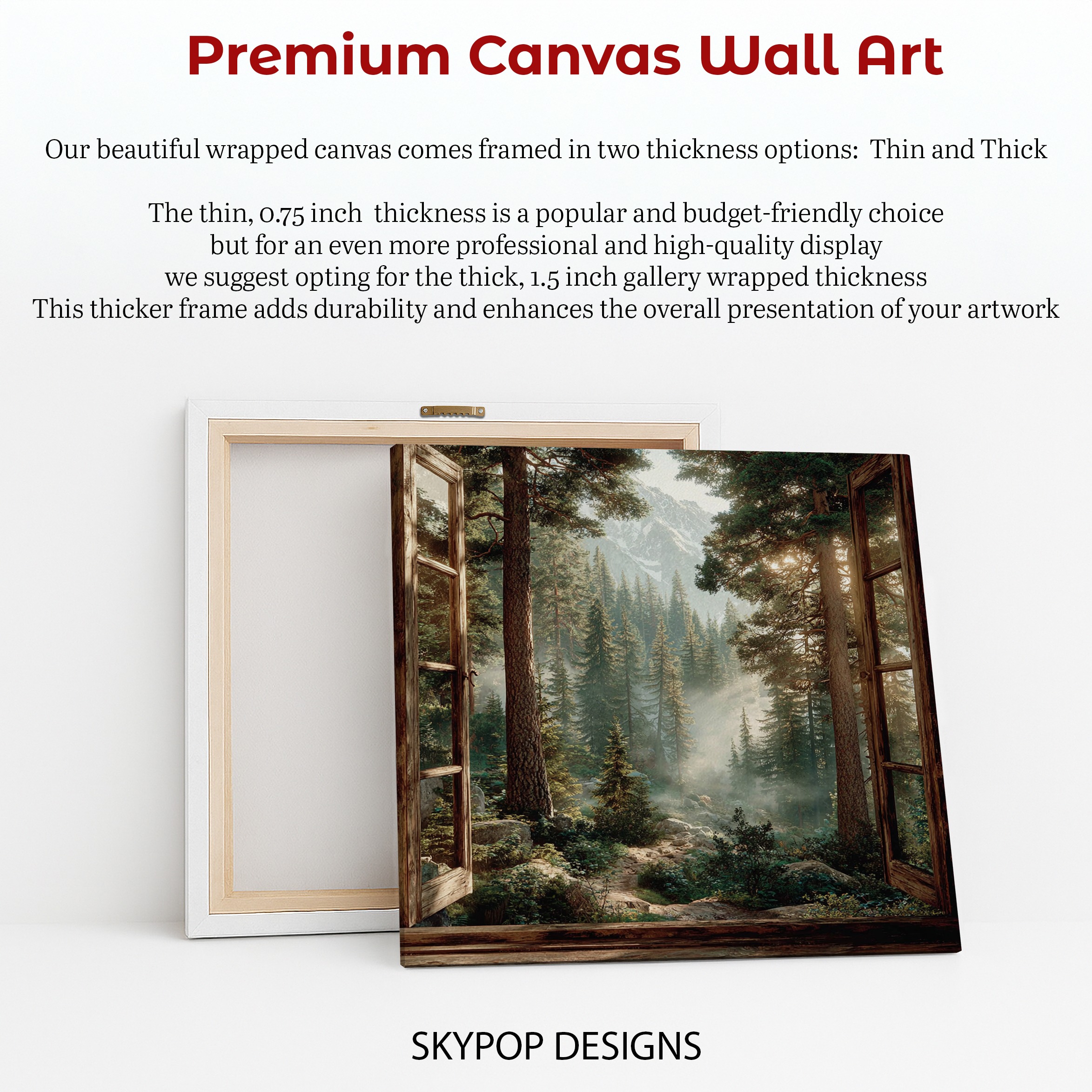 6.jpg Mountain Forest Window View Art