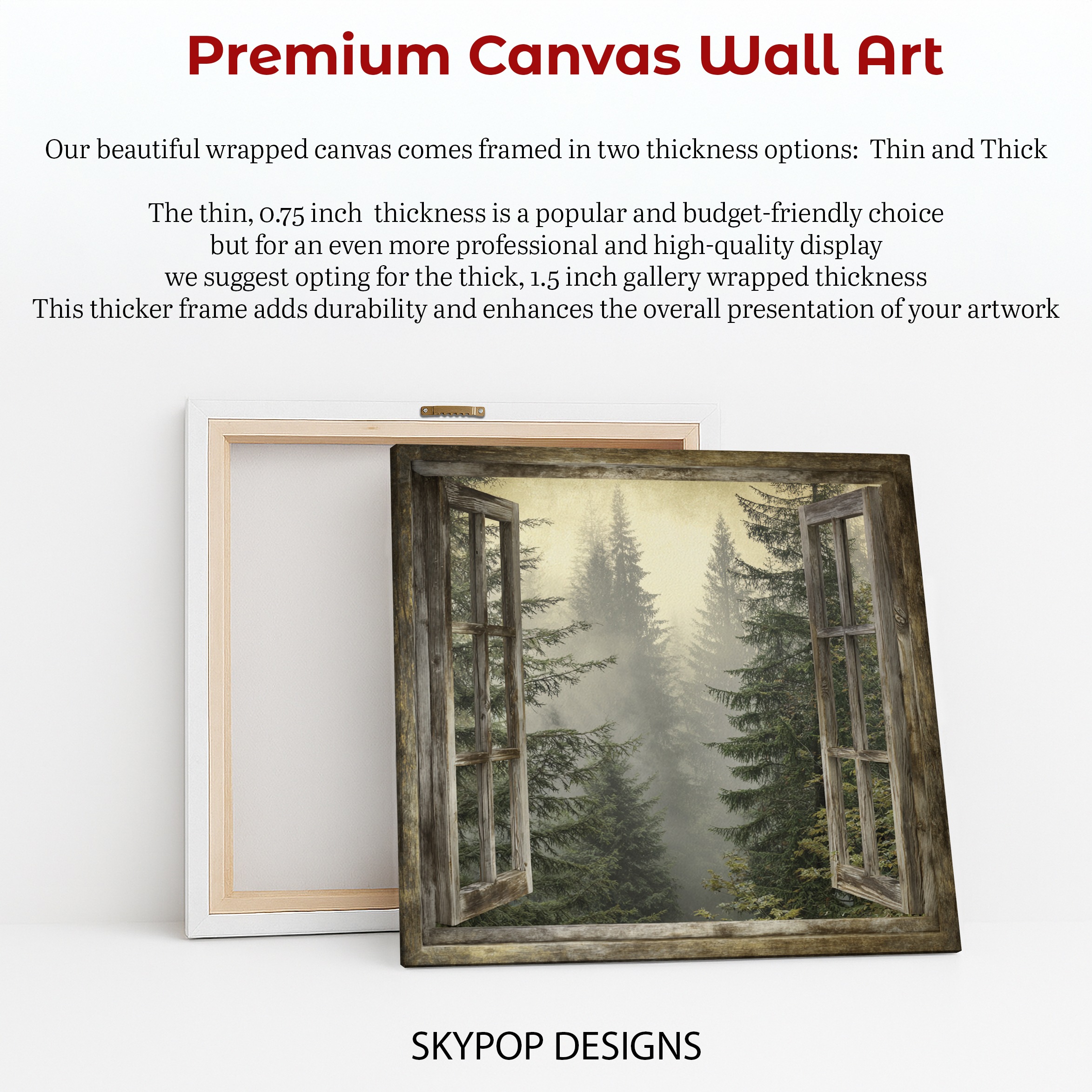 6.jpg Misty Forest Window View Art
