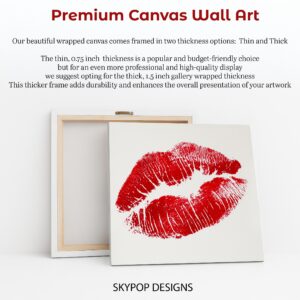 Red Lip Print Art