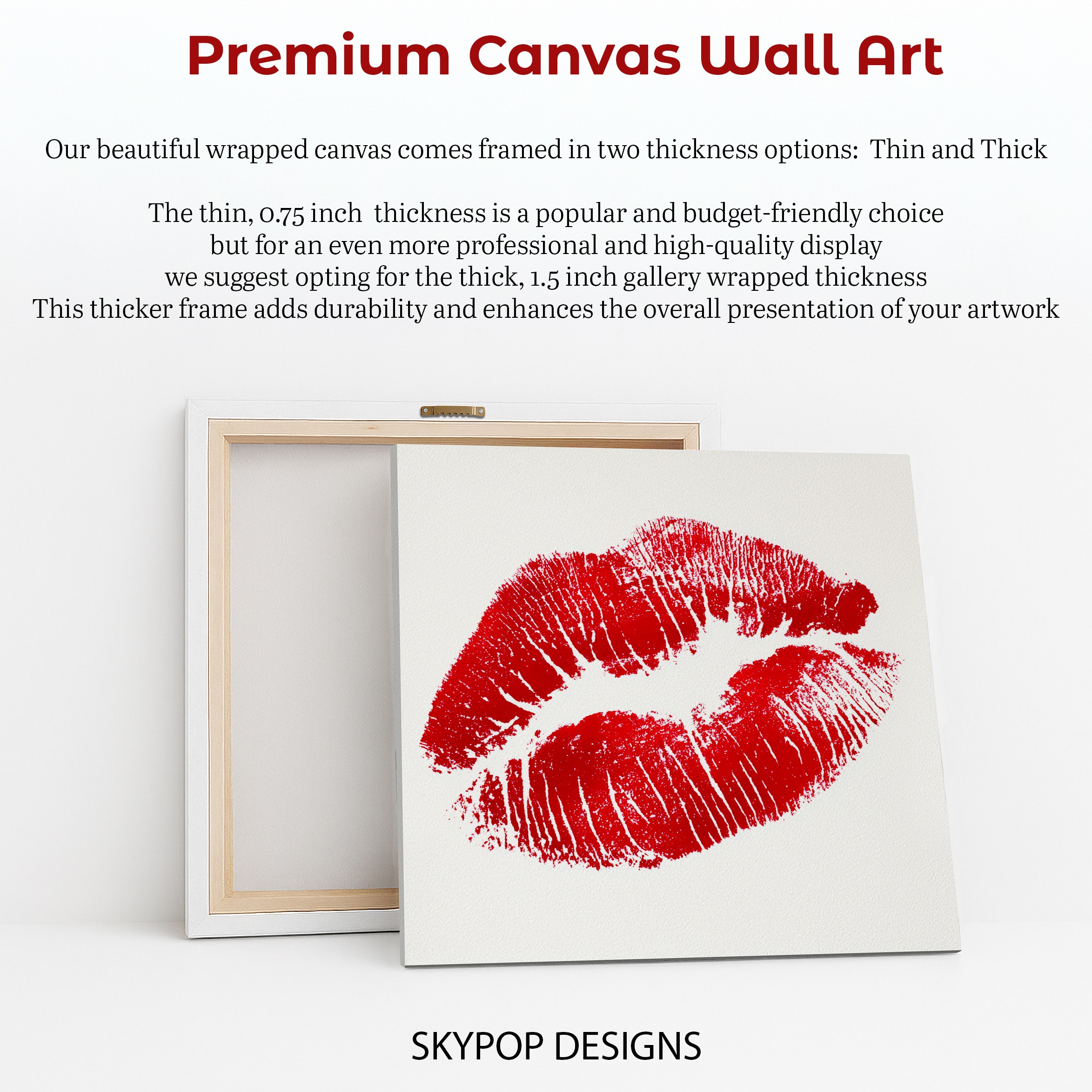 6.jpg Red Lip Print Art