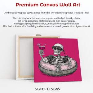 Skeleton Vacation Cocktail Art