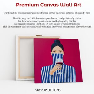 Stylish Wine Tasting Art