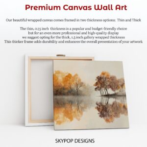 Autumn Reflection Lake Art