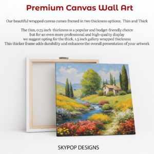 Tuscan Countryside Stream Art