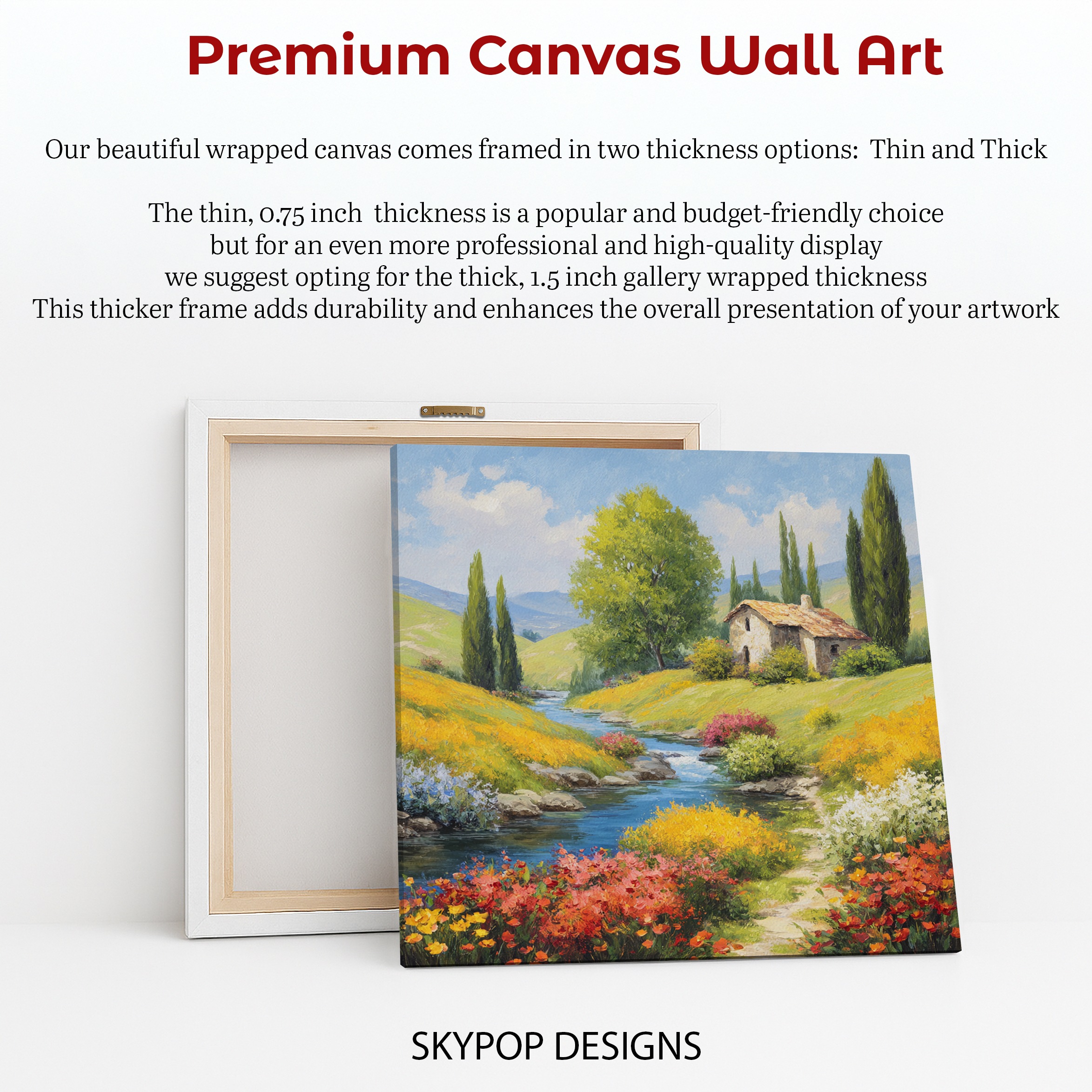 6.jpg Tuscan Countryside Stream Art