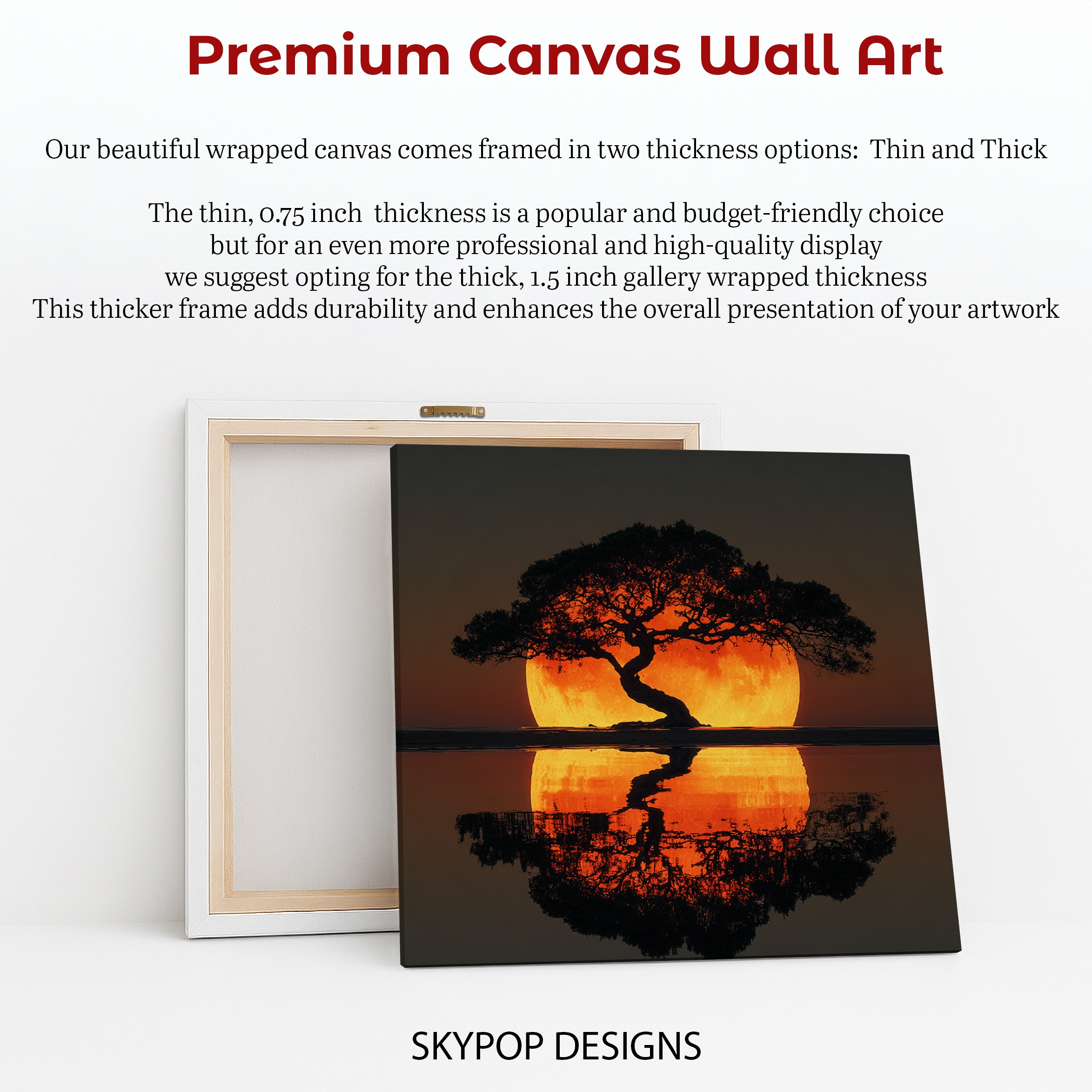 6.jpg Sunset Tree Reflection Art