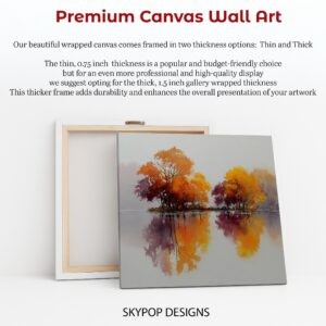 Autumn Reflection Lake Art
