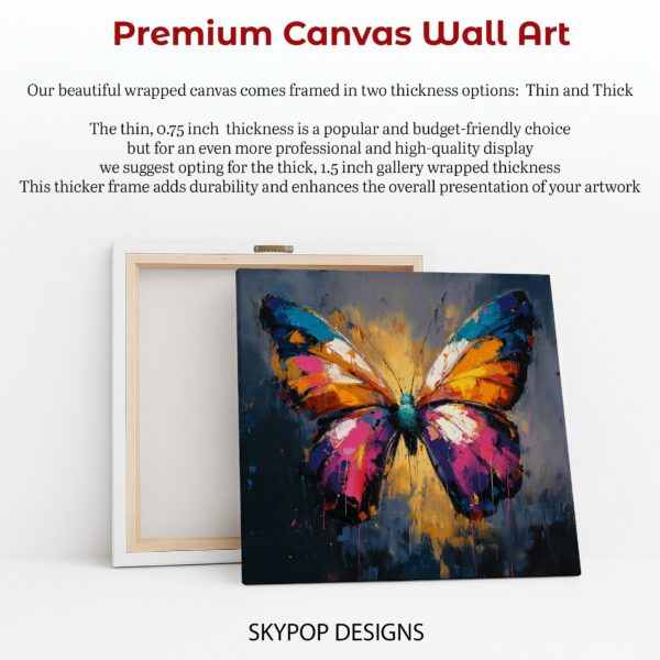 Butterfly Art Canvas or Poster