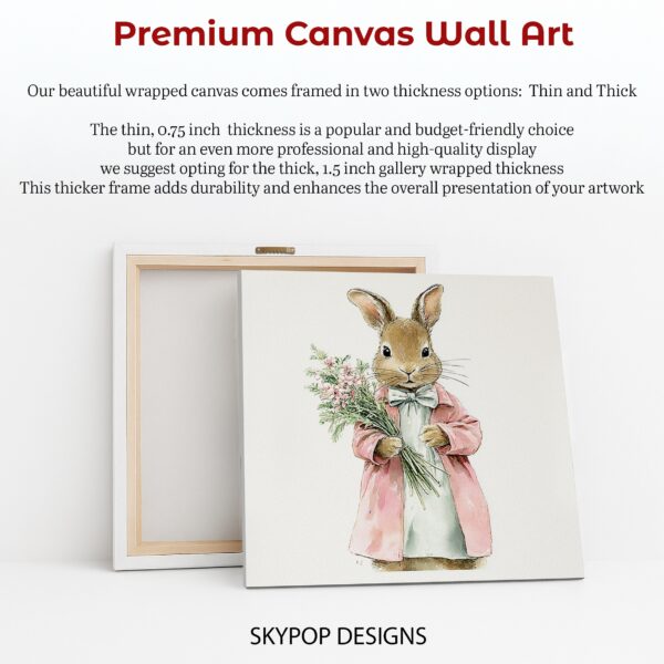 Bunny Flower Bouquet Art