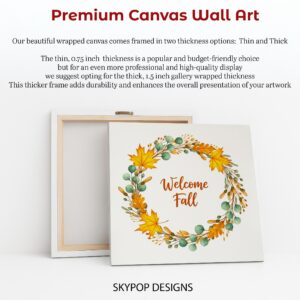 Autumn Wreath Welcome Art