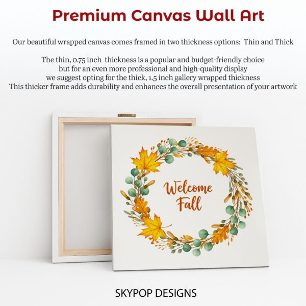 Autumn Wreath Welcome Art