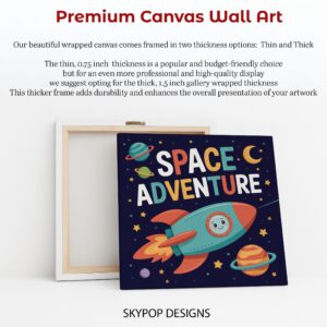 Space Adventure Rocket Art