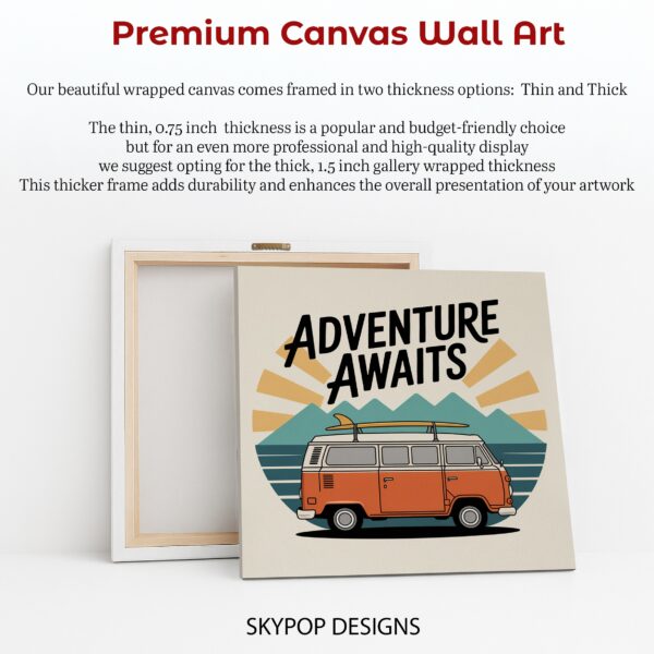 Retro Adventure Van Art