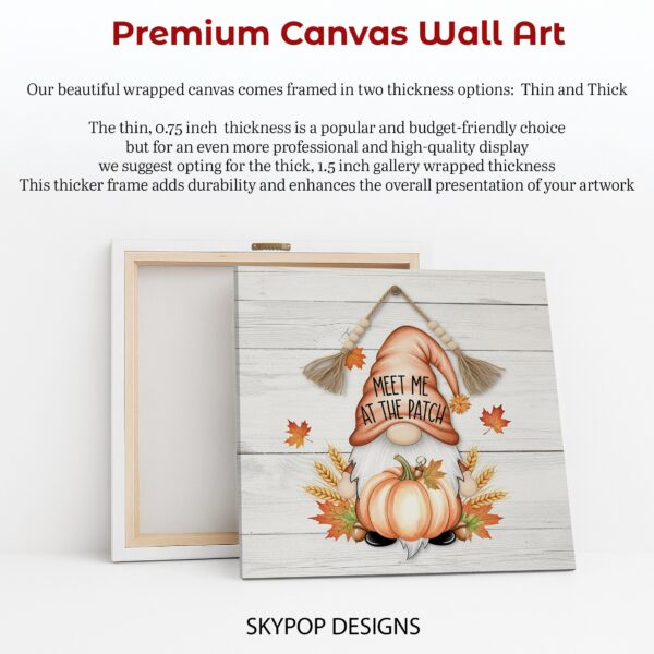 Autumn Gnome Pumpkin Patch Art