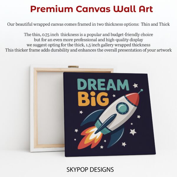 Dream Big Rocket Art