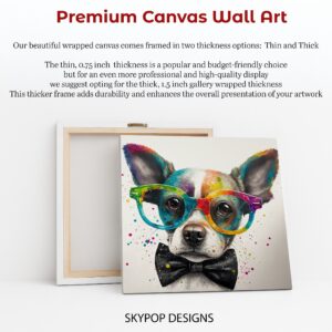 Dog With Glasses Art