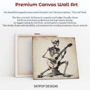 Skeleton Guitarist Art