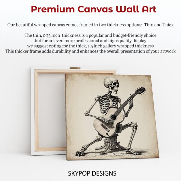 Skeleton Guitarist Art