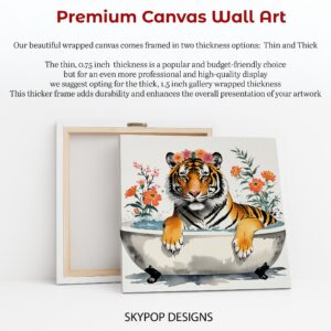 Tiger Bath Time Art