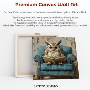 Owl Reading Art