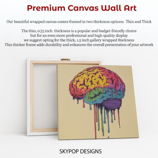 Colorful Brain Drip Art