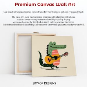 Crocodile Guitar Art
