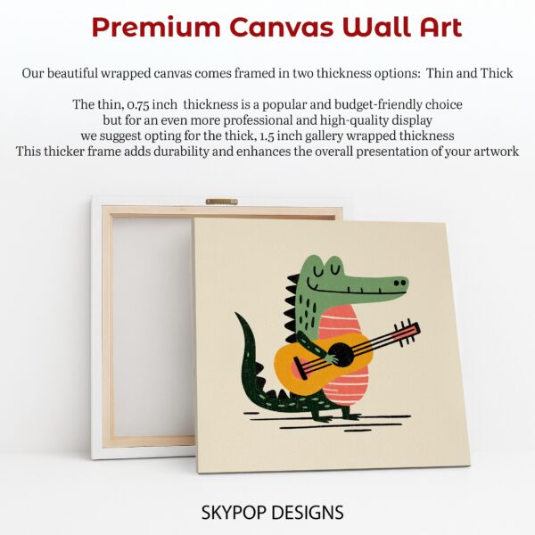 Crocodile Guitar Art