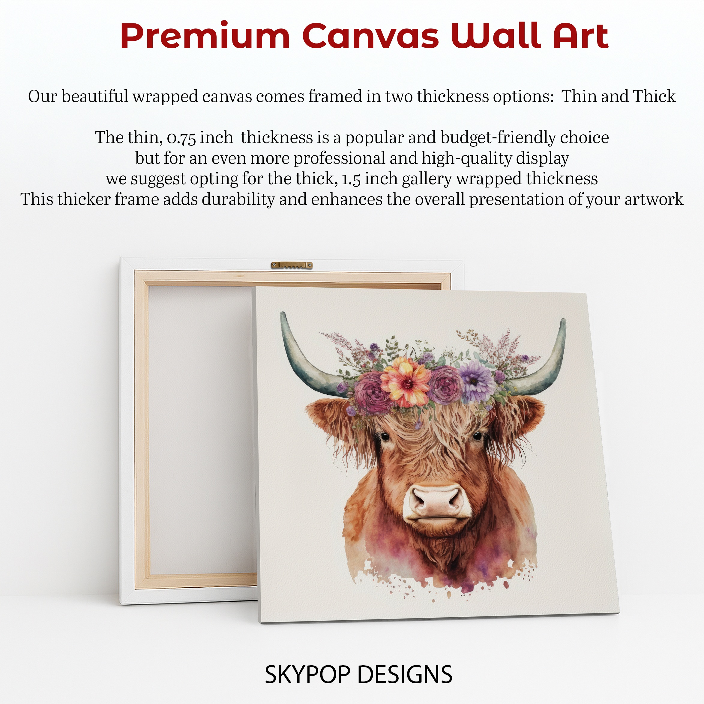 6.jpg Highland Cow Floral Crown Art