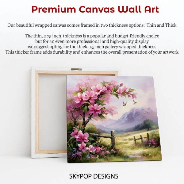Cherry Blossom Bird Art