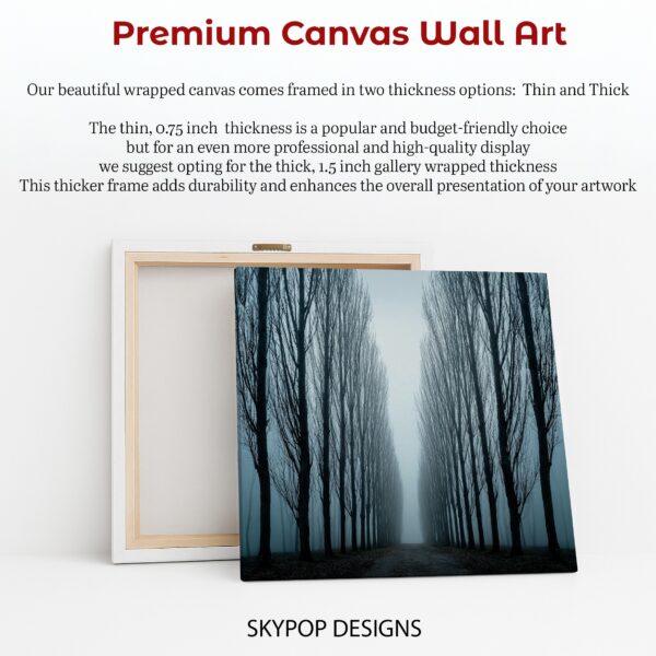 Misty Forest Path Art